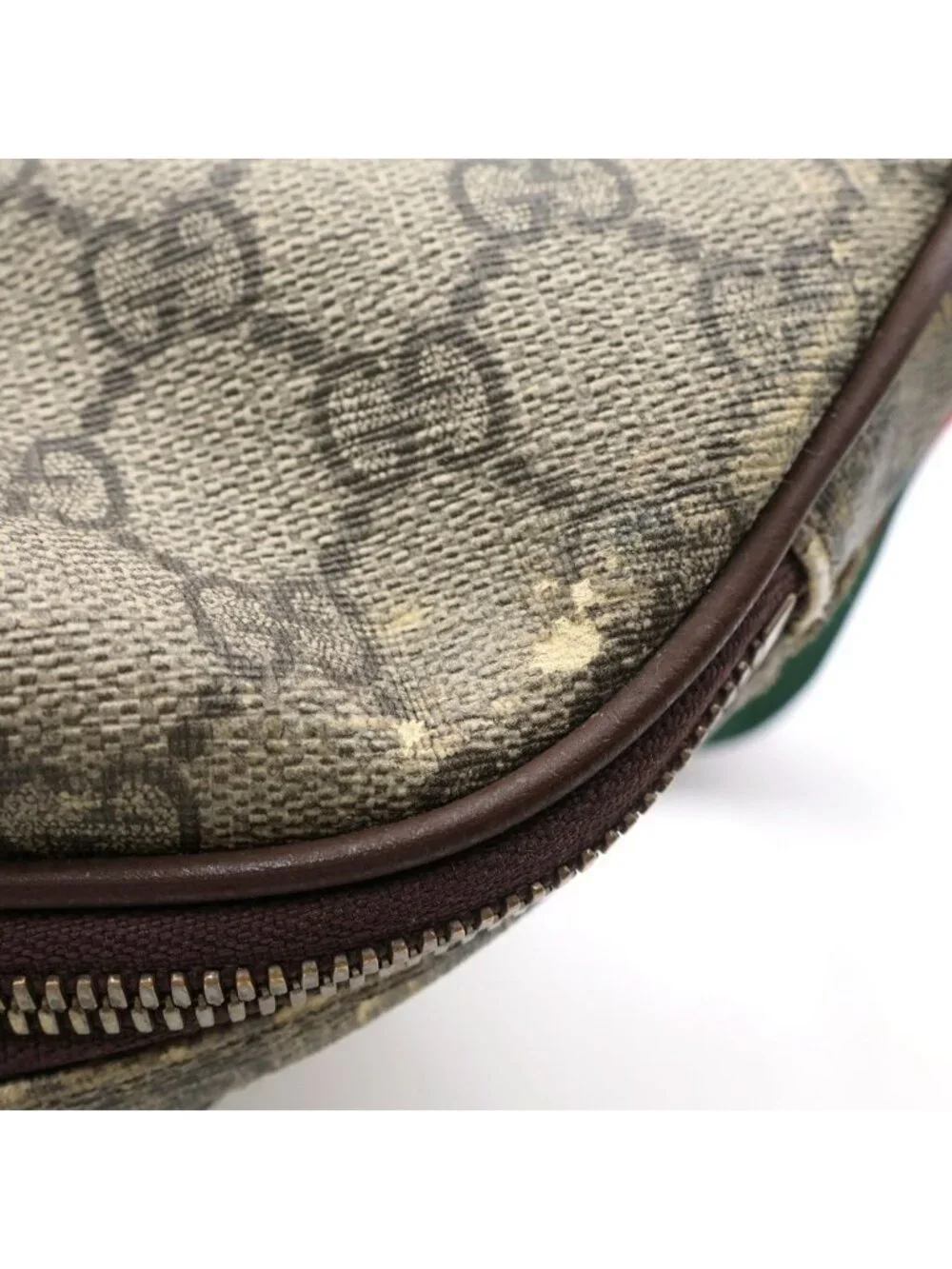 Gucci GG Supreme Courier Sherry Line Belt Bag Beige